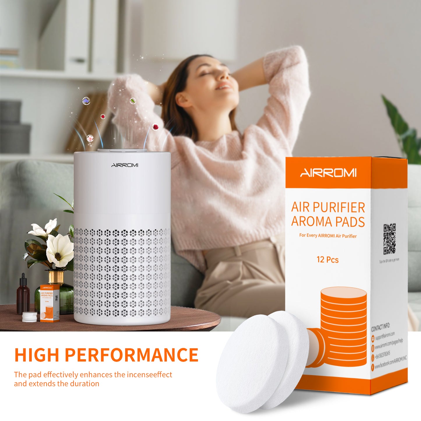 A2001 Air Purifier - Pack of 12 Aromatherapy Cotton Pads