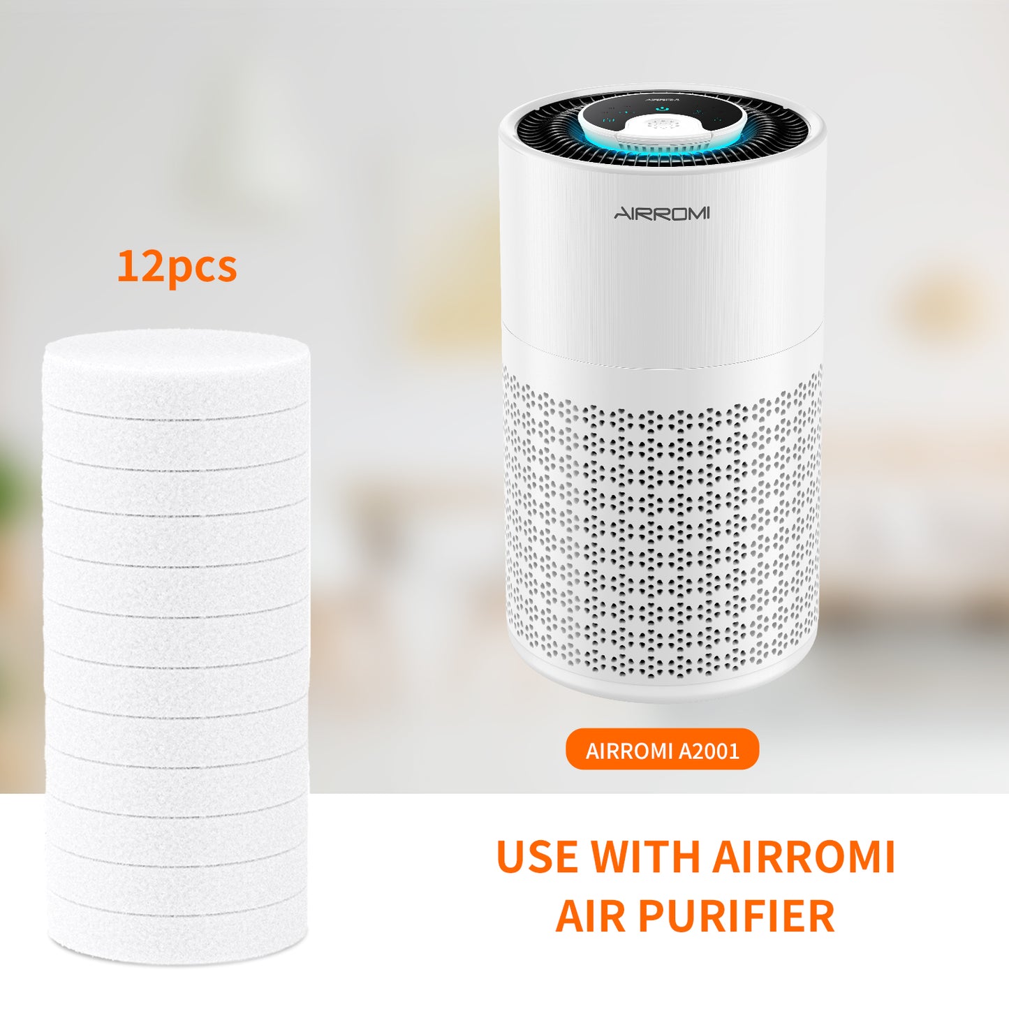 A2001 Air Purifier - Pack of 12 Aromatherapy Cotton Pads